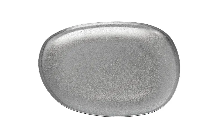 APS Ginza ovaal dienblad 26,5 cm rvs 6 stuks
