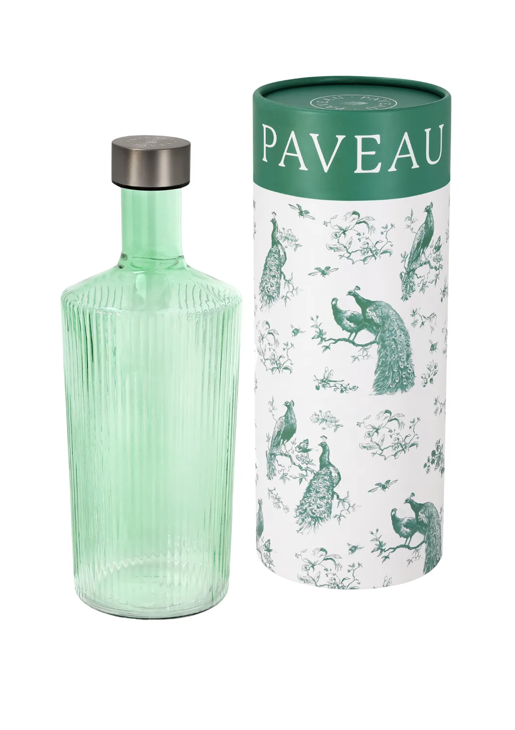 Paveau Ribbed Fles Large Bondi waterfles geribbeld glas