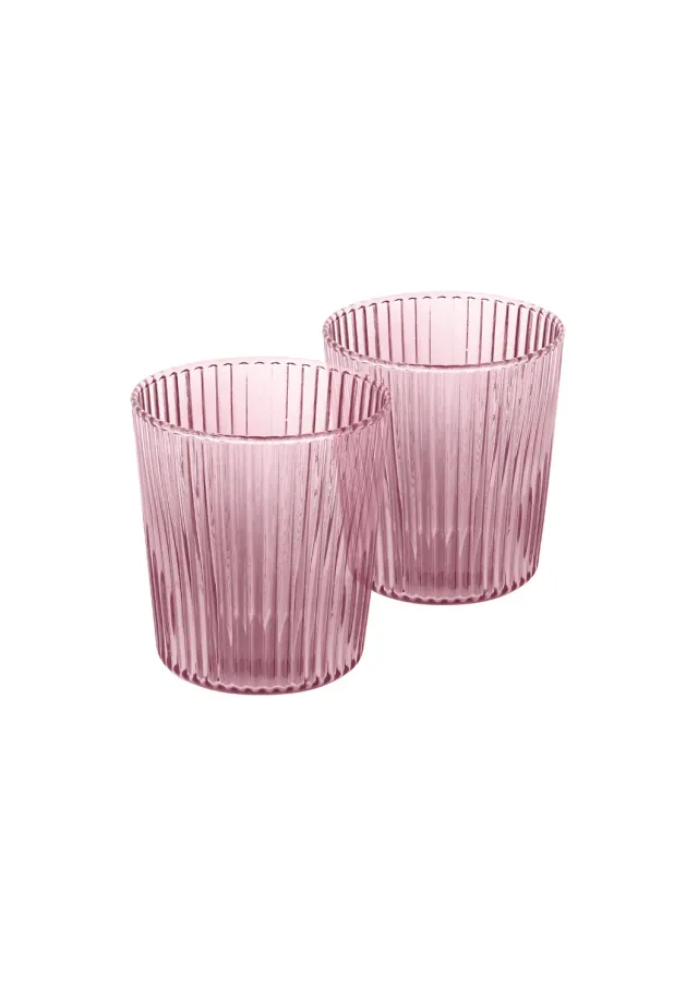 Paveau Ribbed Elegance waterglazen Broome set 2 geribbeld