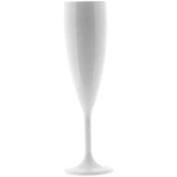 APS Glass Champagne White champagneglas 140 ml wit 12 stuks onbreekbaar