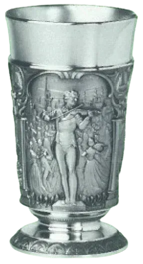 Artina Johann-Strauß-Pokal bokaal geslepen glas
