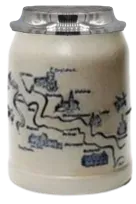 Artina Rheinlauf bierpul 0,5 l met deksel