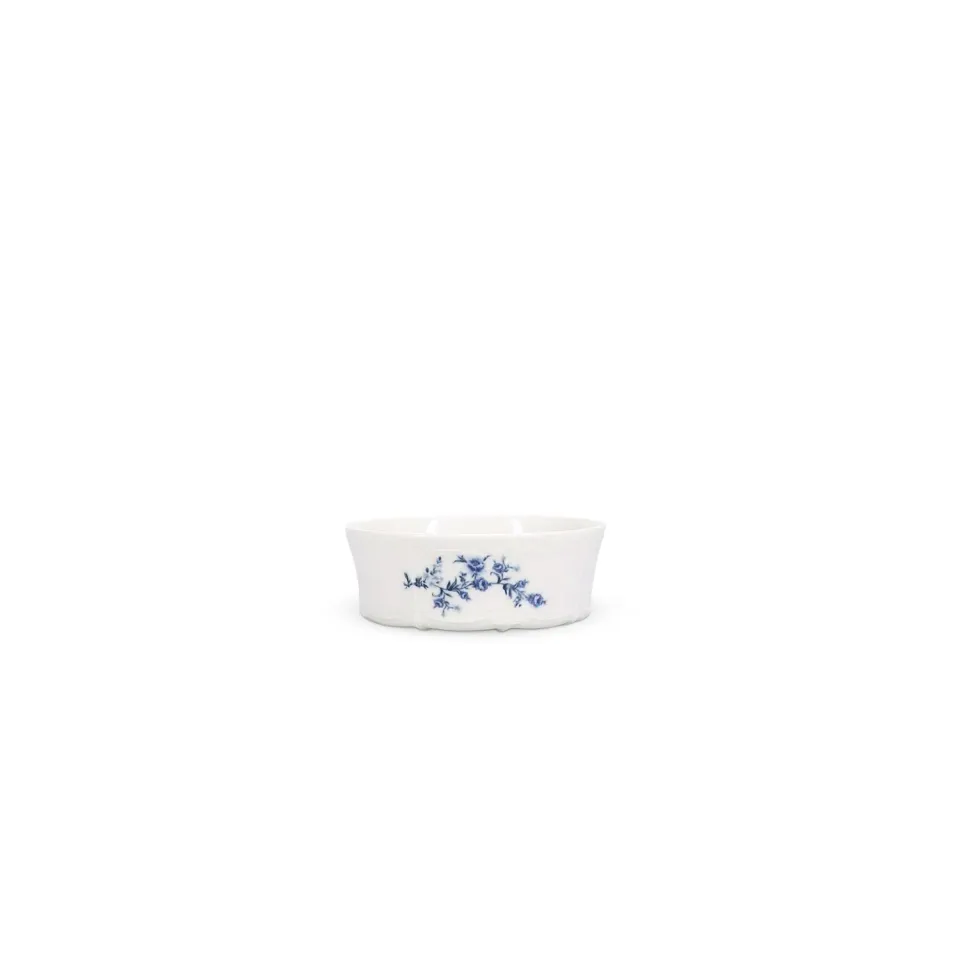 BonBistro Retro kom 13 cm blue flower 41 cl porselein 4 stuks