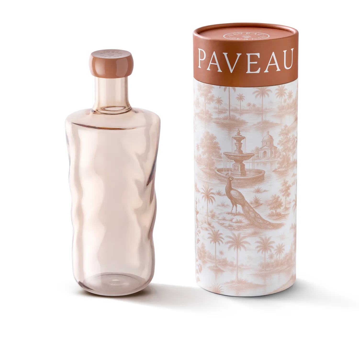 Paveau Swirl waterfles Glow 0,75L borosilicaatglas