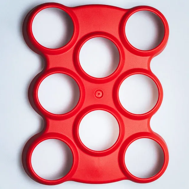 Dutch Cups DanceTray dienblad 8 gaten rood
