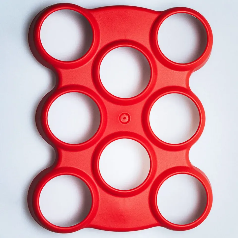 Dutch Cups DanceTray dienblad 8 gaten rood