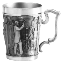 Artina Ärzte Becher Beker met Hengsel Tin