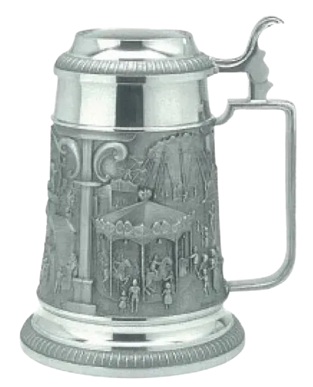 Artina Schausteller bierpul met tin en glas