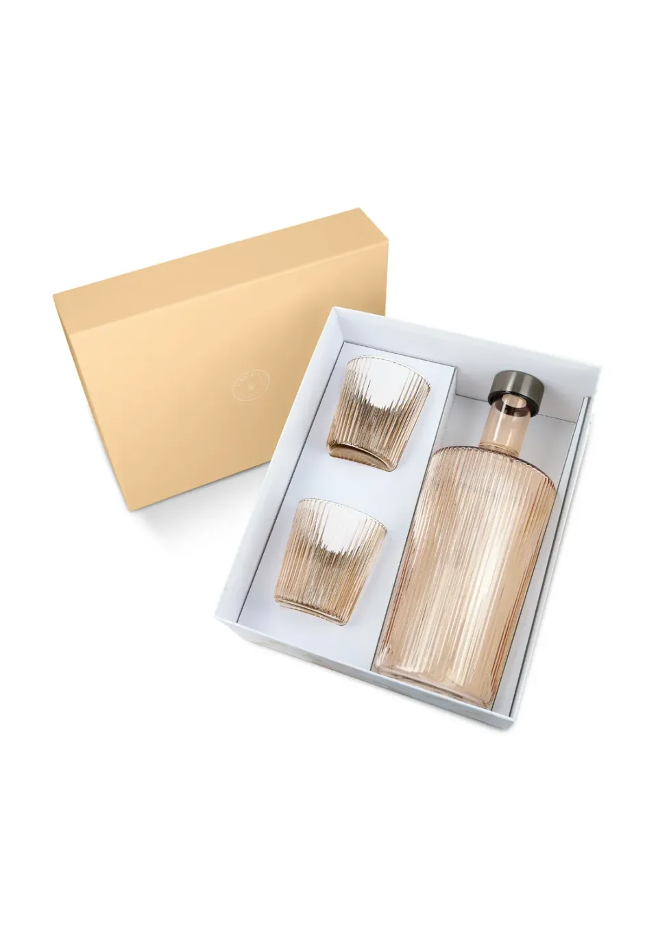 Paveau Ribbed Bells geschenkset 1,25L met 2 glazen