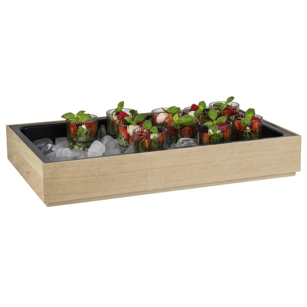 APS VALO inzetstuk GN 1/1 zwart 51,5x31 cm polystyreen