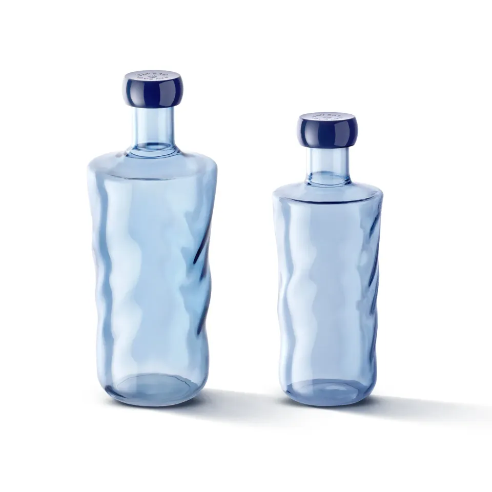 Paveau Swirl Midnight waterfles 1,25 l borosilicaatglas