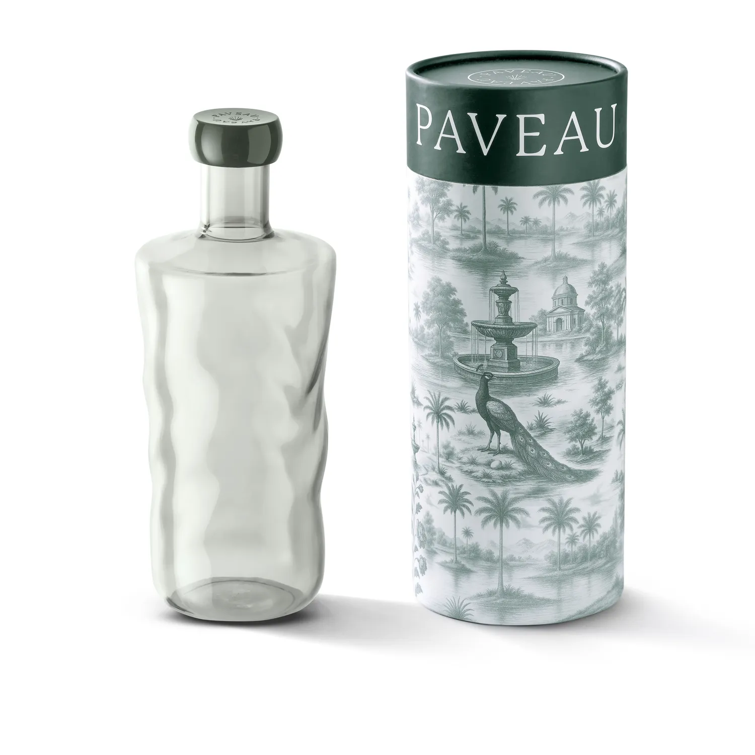 Paveau Swirl fles Mist 0,75 L borosilicaatglas