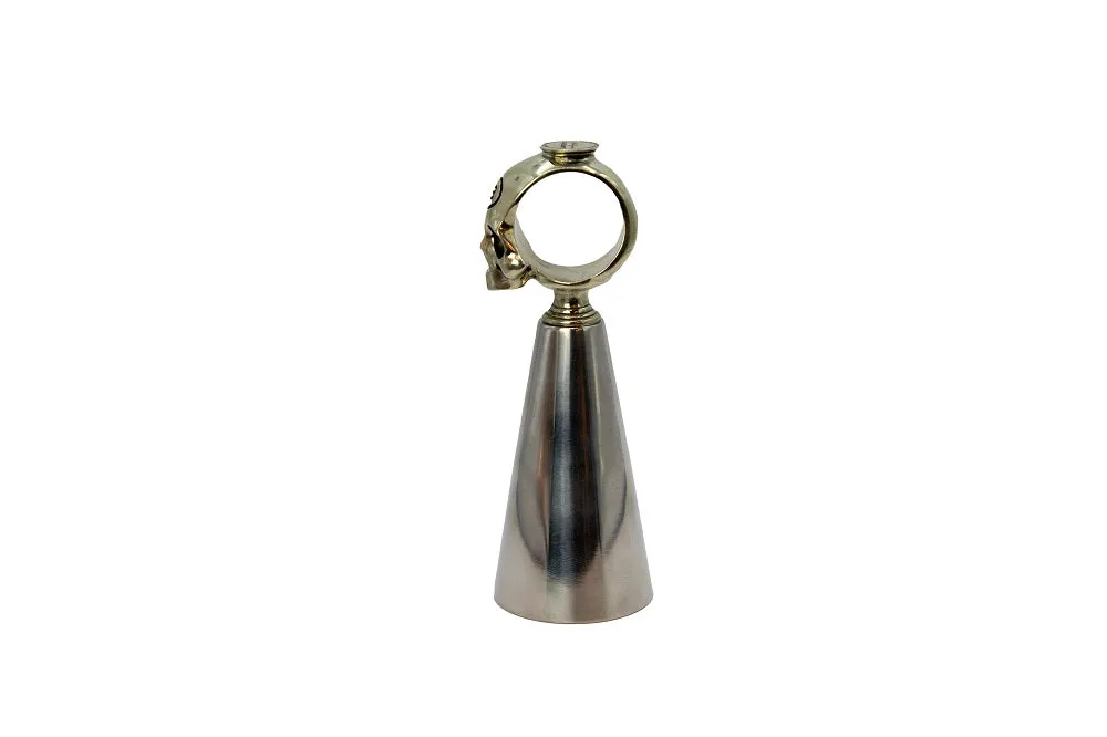 APS Skull Ring jigger rvs 13,5 cm barmaatje