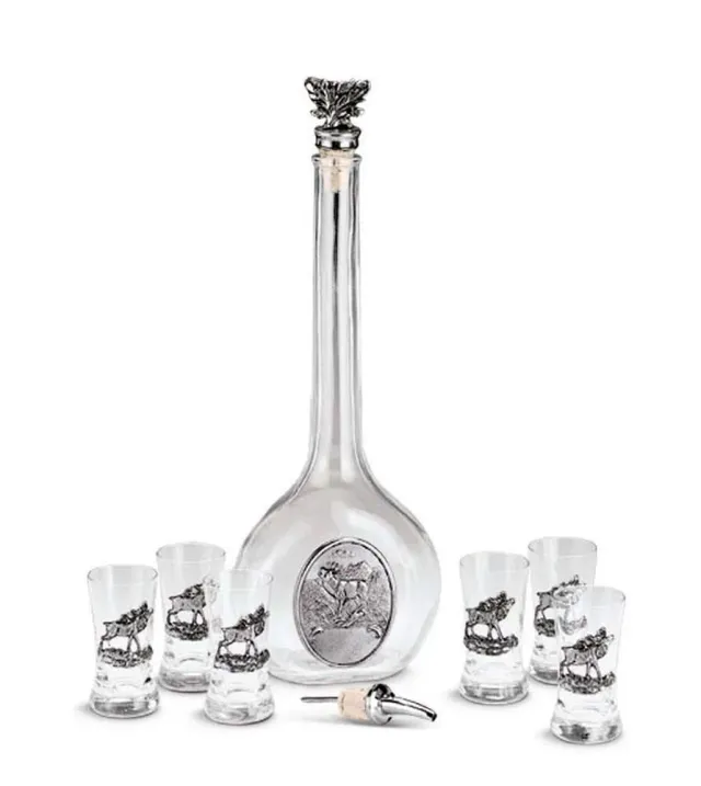 Artina Deer borrelglaasjes set 7-delig glas