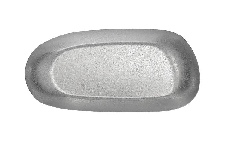 APS Ginza ovaal dienblad RVS 31x15 cm 6 stuks diep