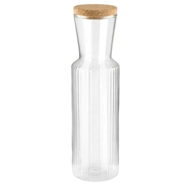 Lines glazen karaf 0,9 l helder glas 27 cm