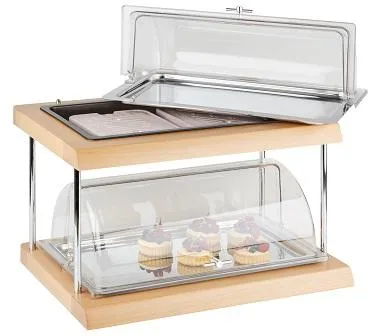 APS Doppeldecker gekoelde buffet display 11541