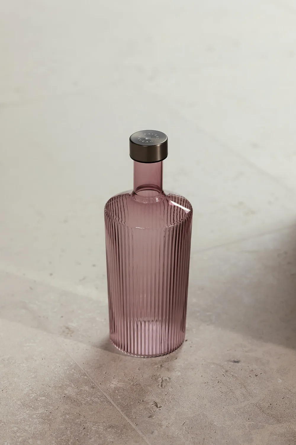 Paveau Ribbed Elegance karaf Broome Large geribbeld glas