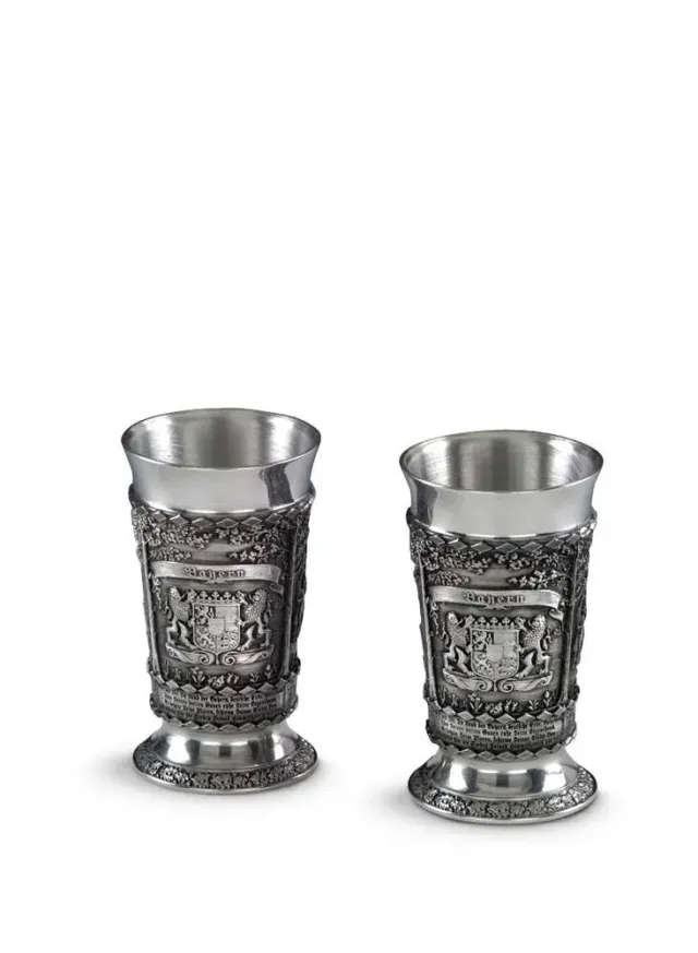 Artina Bayern shotglaasjes 6,5 cm set 2 stuks tin