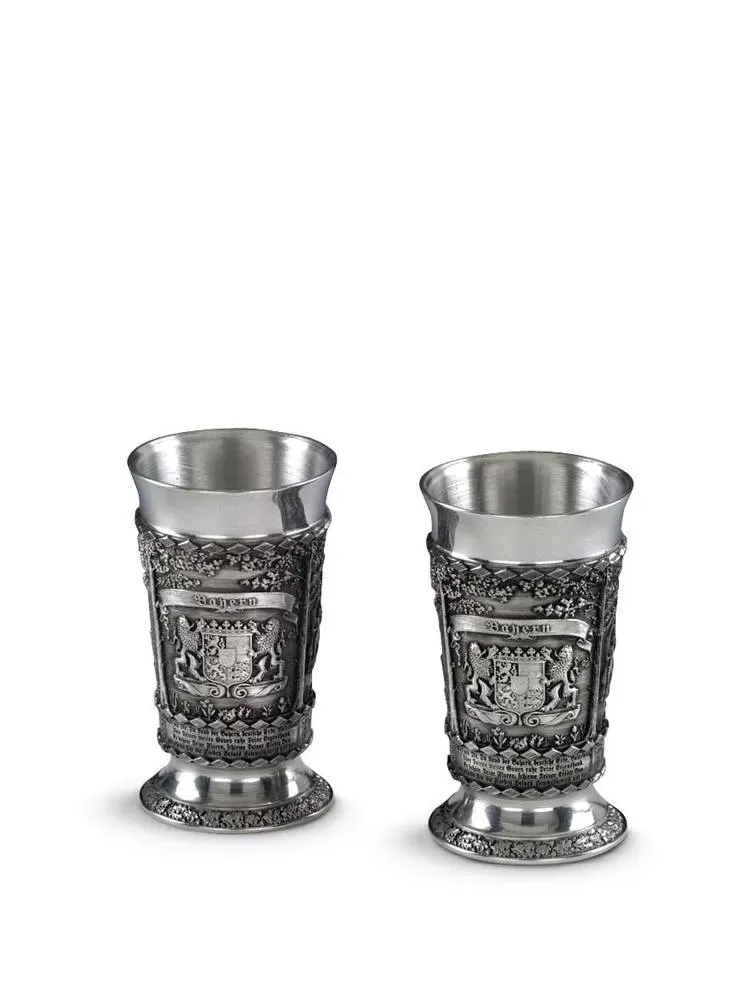 Artina Bayern shotglaasjes 6,5 cm set 2 stuks tin