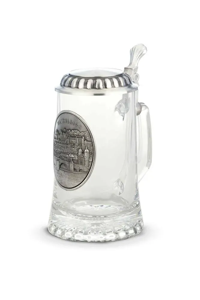 Artina Heidelberg bierpul 0,5l met tinnen deksel