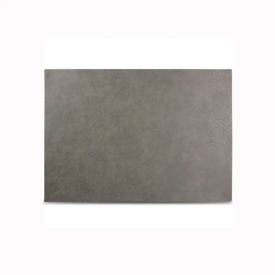 Bonbistro Layer placemat 43x30 cm grijs 4 stuks lederlook