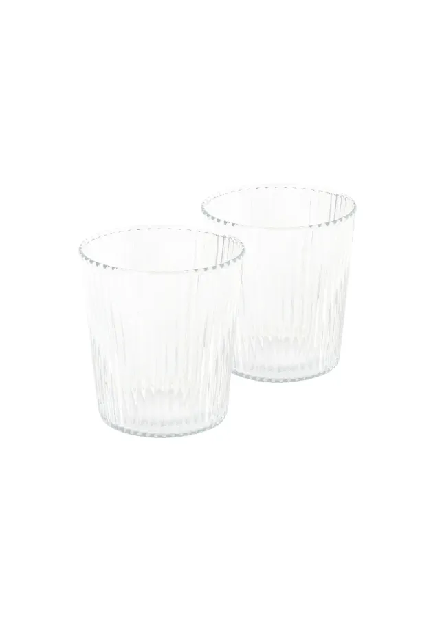 Paveau Ribbed Elegance waterglazen White Haven 2 stuks