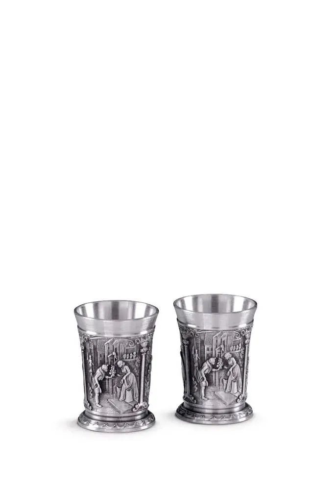 Artina Spitzweg shotglaasjes 2 stuks 5,5 cm glas