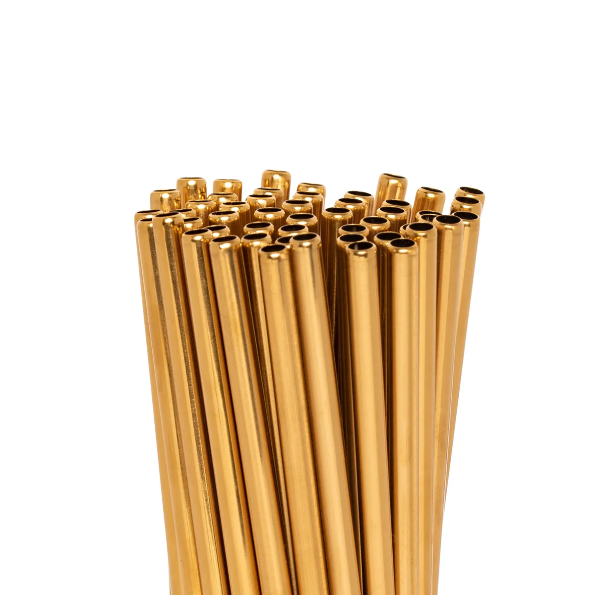 Happy Straw Short Gold rietjes 30 stuks goud herbruikbaar