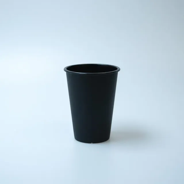 Dutch Cups Brass koffiebeker 18cl PP zwart stapelbaar