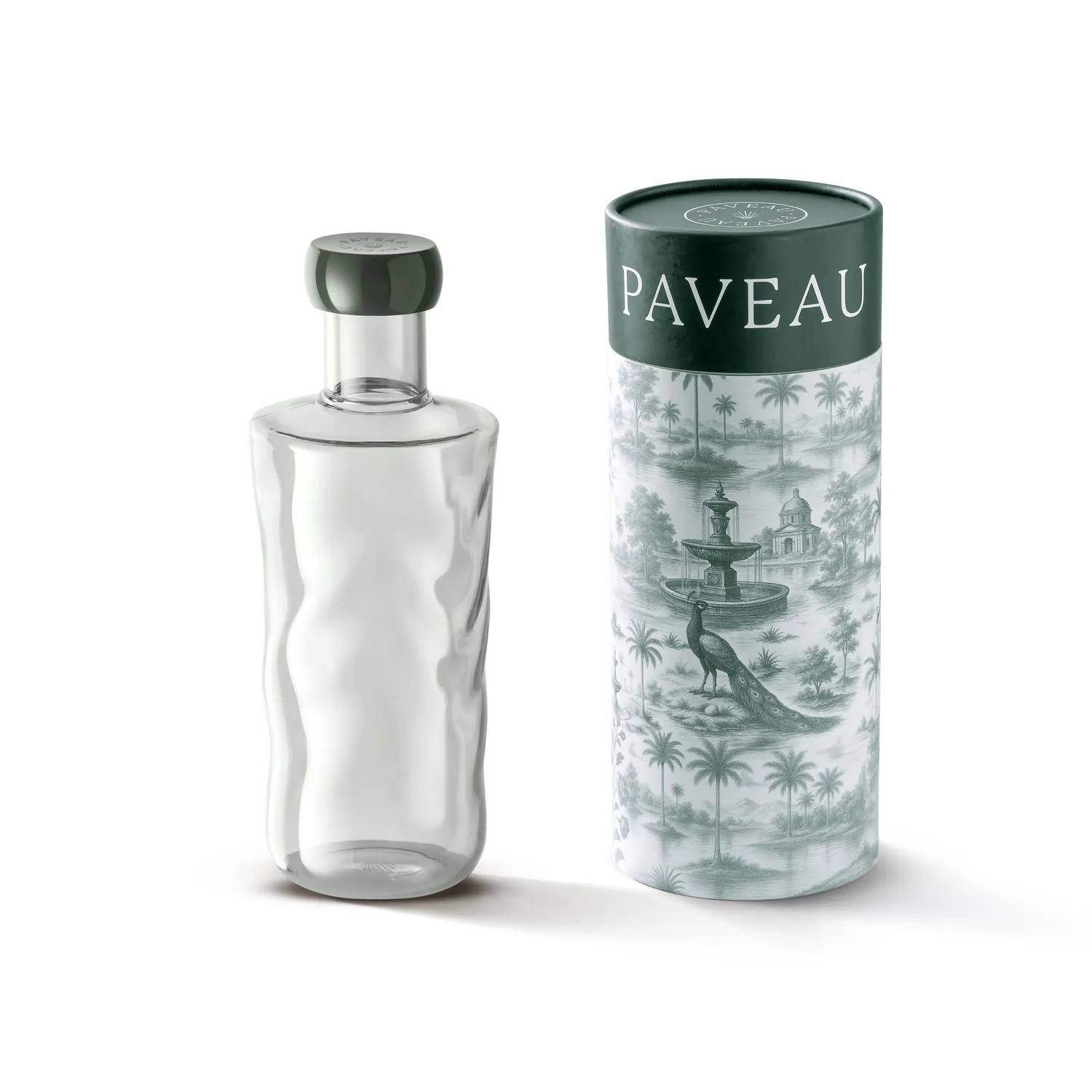 Paveau Swirl fles Mist 0,75 L borosilicaatglas
