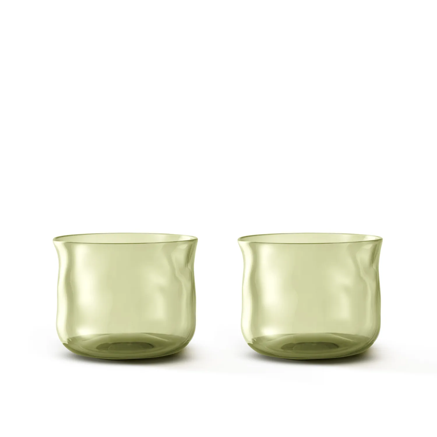 Paveau Swirl Small Tumbler glazen Moss 240 ml 2 stuks