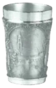 Artina Amberg Stamper borrelglas tin