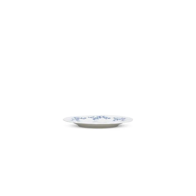 BonBistro Retro plat bord 16 cm blue flower 6 stuks