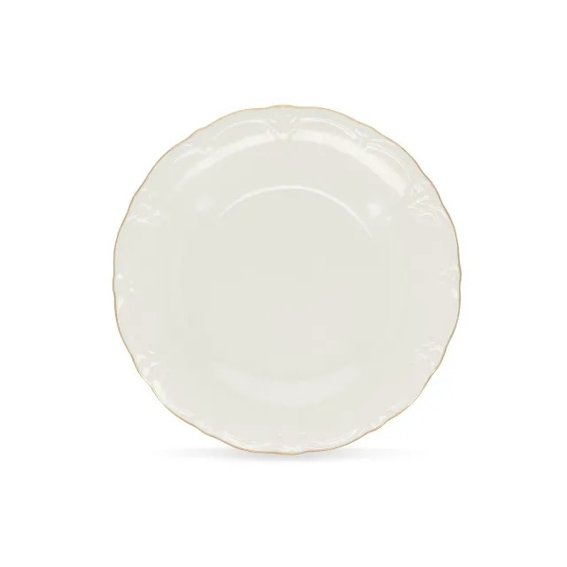BonBistro Retro plat bord 27 cm gouden rand