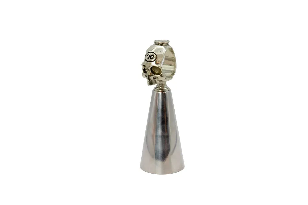 APS Skull Ring jigger rvs 13,5 cm barmaatje