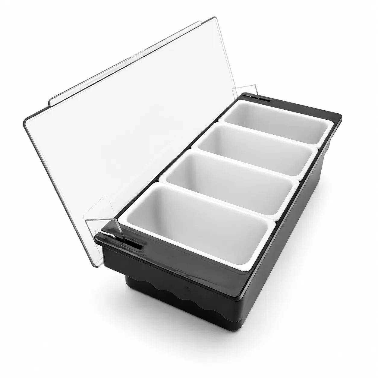 APS Condiment Holder garnituurbak zwart 4x 473 ml outlet