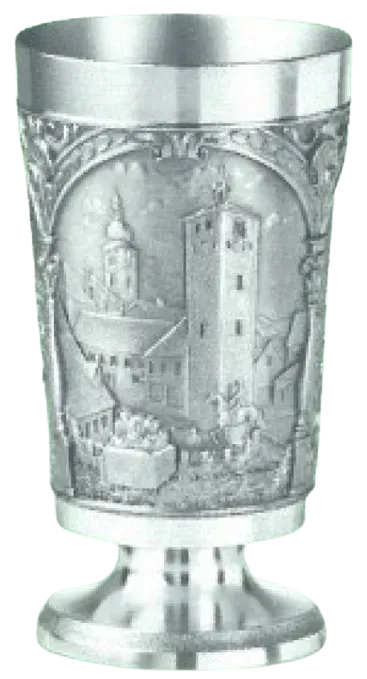 Artina Stiftland Pokal bierbeker geslepen glas