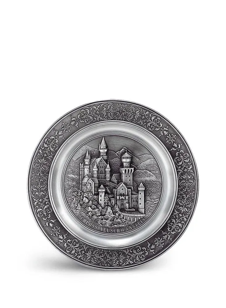 Artina Neuschwanstein wandbord 23 cm kristal