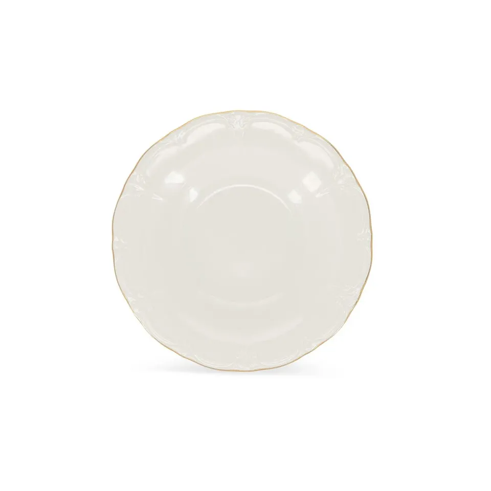 BonBistro Retro diep bord 23,5 cm gouden rand