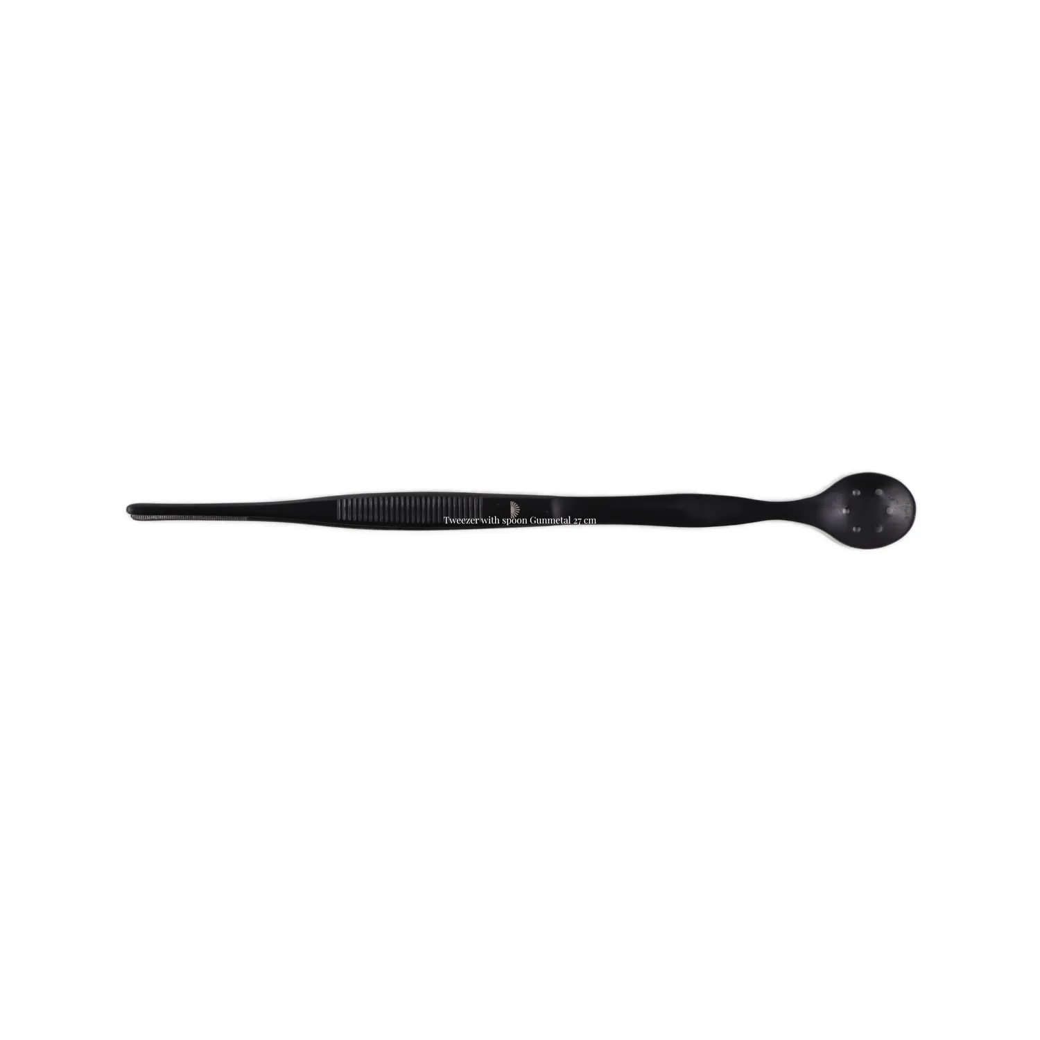 Ginza pincet met lepel gunmetal 27 cm rvs