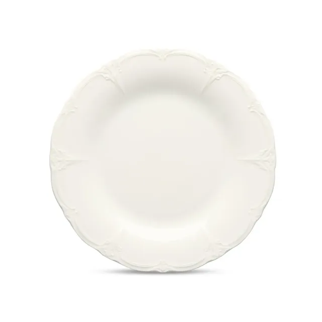 BonBistro Retro plat bord 32 cm ivoor 2 stuks