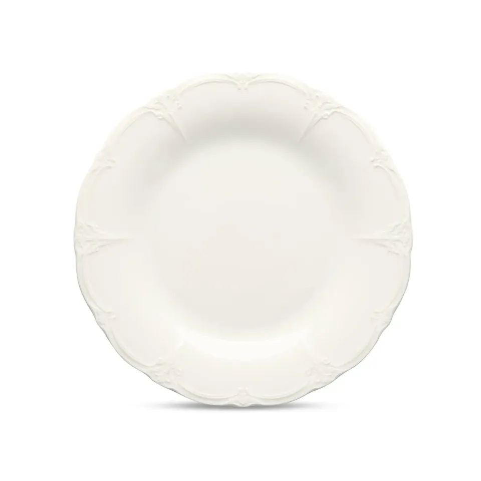 BonBistro Retro plat bord 32 cm ivoor 2 stuks
