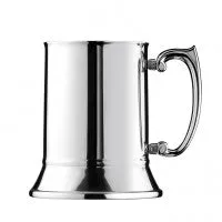 APS Steel Tankard bierbeker 450 ml rvs met handvat