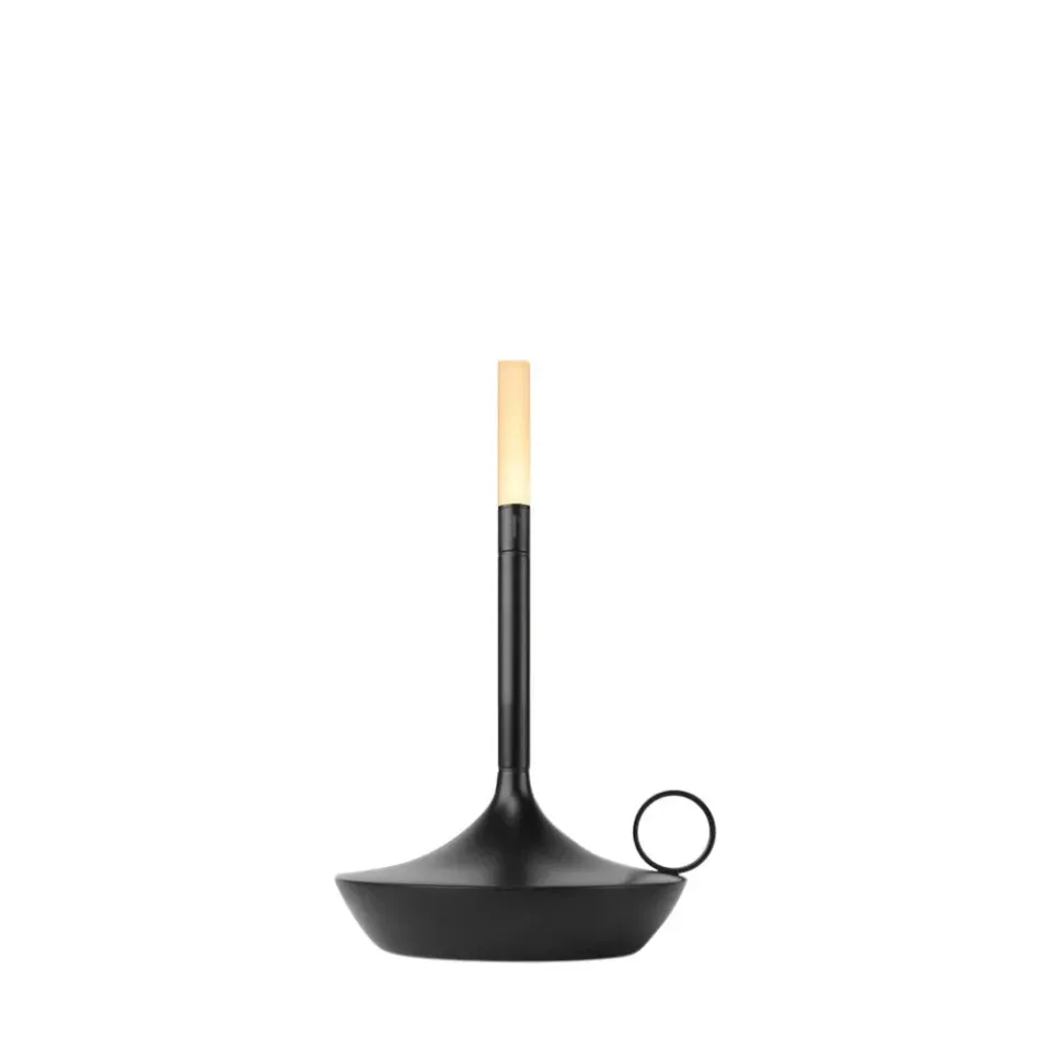 APS Wick S PRO tafellamp zwart draadloos dimbaar