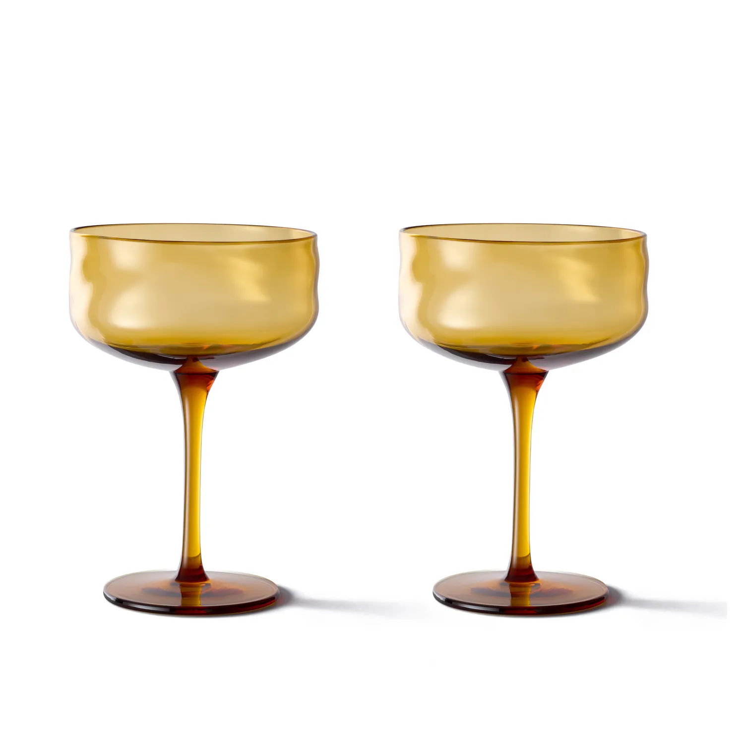 Paveau Swirl Coupe Glas 260 ml Set van 2 Dune