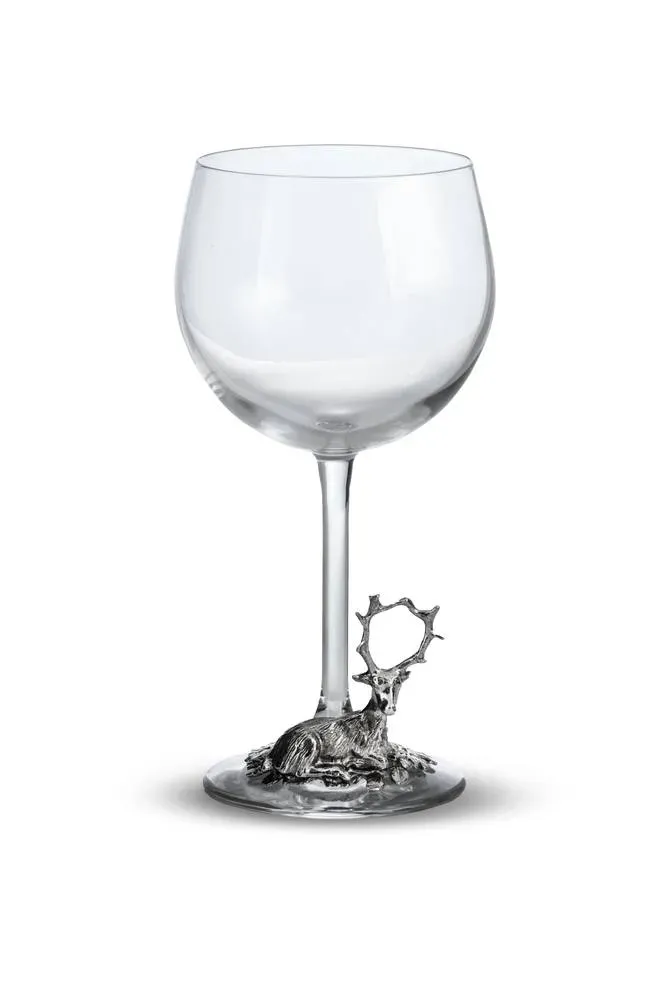 Artina Deer wijnglas 19,5 cm met hert