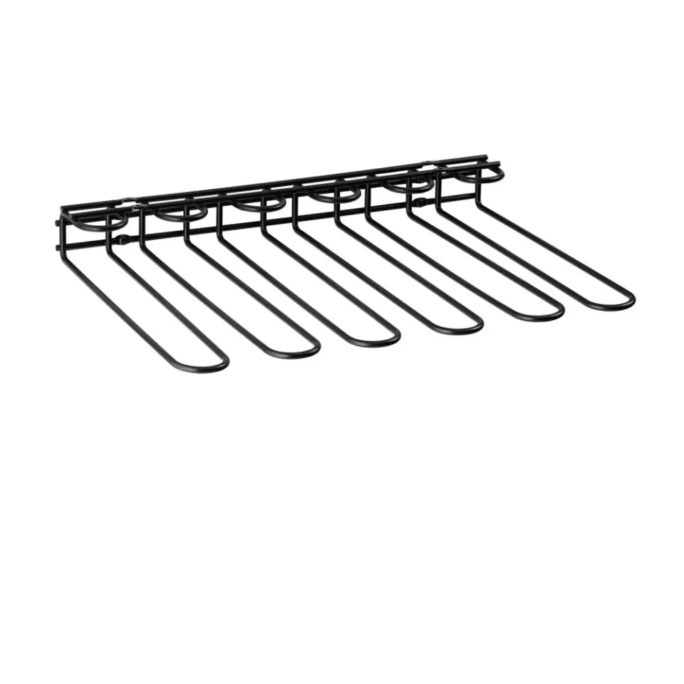 APS Glazenrail Zwart 45 x 32 cm glazenrek metaal