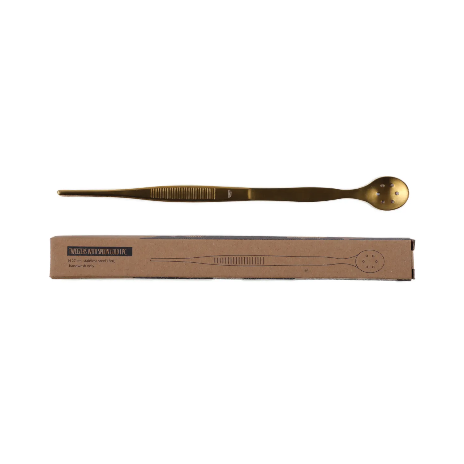 Ginza Pincet met Lepel 27 cm Goud RVS