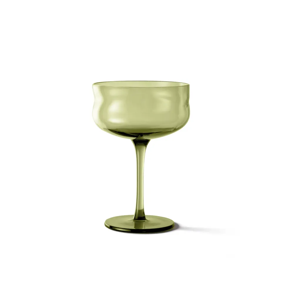 Paveau Swirl coupeglas 260ml Moss set van 2 bestendig